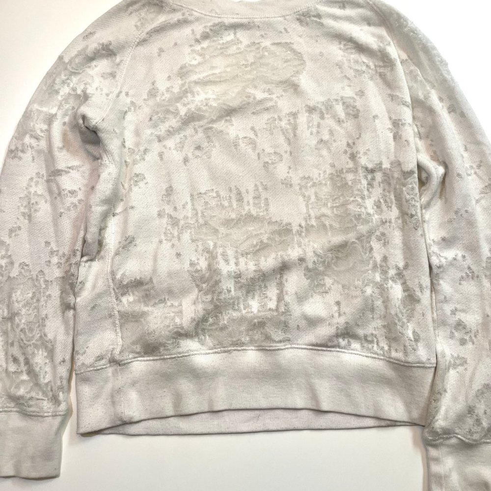 Womens white distressed sweatshirt small IRO Jeans - Picture 6 of 10